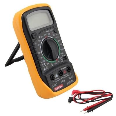 Multimètre numérique professionnel, électricien testeur ampèremètre  ohmmètre voltmètre. Testeur de courantomètre. Écran LCD