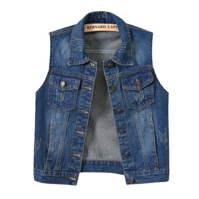 Veste en Jeans sans Manches Femme YOUCAI Bleu Retro avec Poches Bleu Cdiscount Pret a Porter