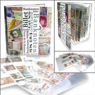 5 Feuilles Pour Album De Timbres – 80 Poches Double Face, Compatible 9 Trous, Protection PVC/PET – Pour Collectionneurs Philatélie