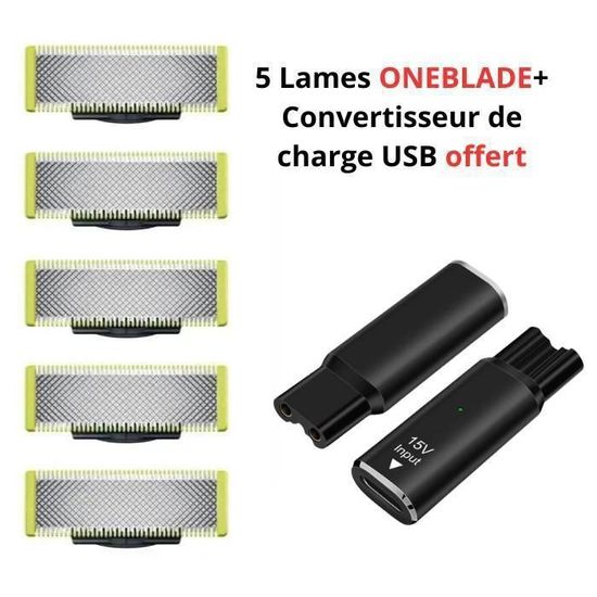 Lames De Rechange Compatibles Philips OneBlade - Modèles QP2520, QP2530, QP2630, QP6510, QP6520 - Lot De 3
