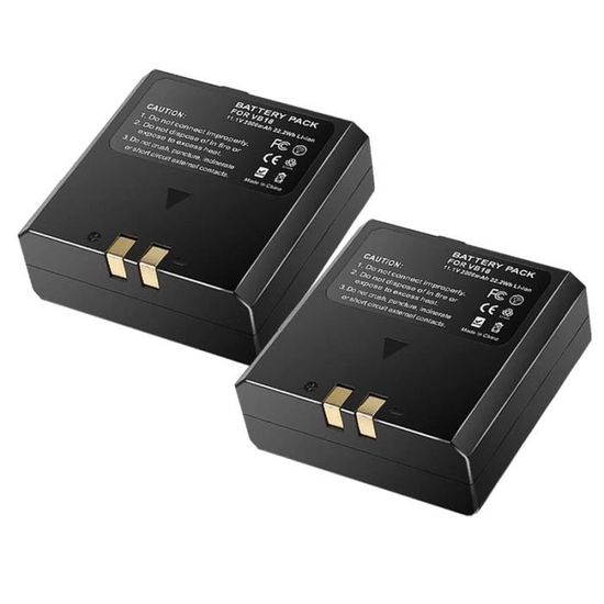 Batterytec Kit Batterie 1200mAh + Chargeur Double LCD Pour Insta360 One R - Recharge Rapide Type-C