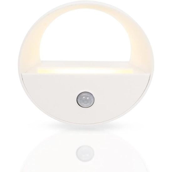 Veilleuse LED Avec Détecteur De Mouvement LOHAS - Blanc Chaud 3000K, Luminosité Réglable 0-100 Lm