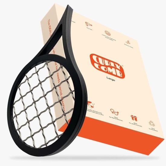 Brosse à Boucles élastique Professionnelle - Peigne à Bulles Pour Cheveux Bouclés
