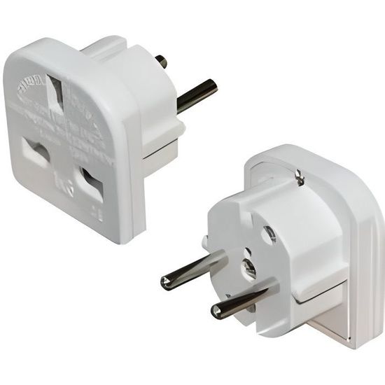 adaptateur secteur pour prise anglaise uk vers fra cdiscount bricolage