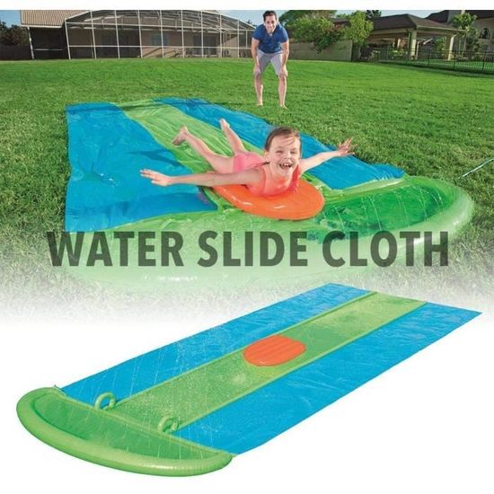 Toboggan Aquatique ACTOYS – 488x85 Cm Ou 500x145 Cm – Arroseur, Fixation 4 Ancrages – Été