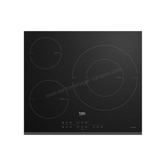 Table de cuisson BEKO - Plaque encastrable électrique - 3 foyers - HII63201MTDX - 