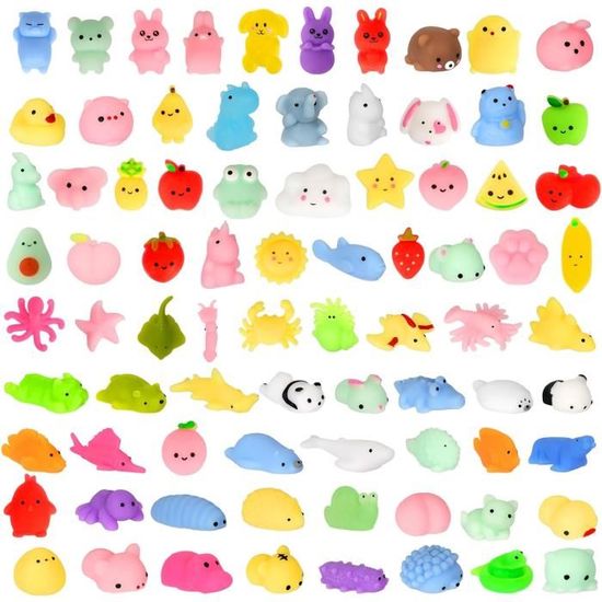 16 Gommes Kawaii Rétractables - Pochette Surprise Anniversaire Enfant - Cadeaux Goodies Pour Fête