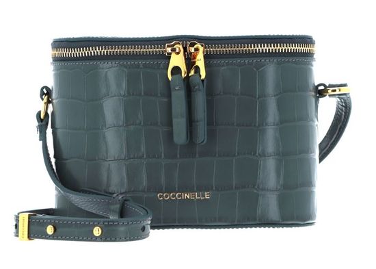 Sac Bandoulière Crossbody COCCINELLE Best En Cuir De Vache - Couleur Graphite - Neuf Avec étiquettes