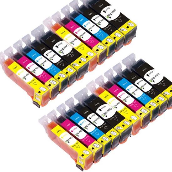 Lot De 10 Cartouches D'Encre Compatibles Canon PGI525 CLI526 - Pour Pixma IP4850, MG5250, Etc.