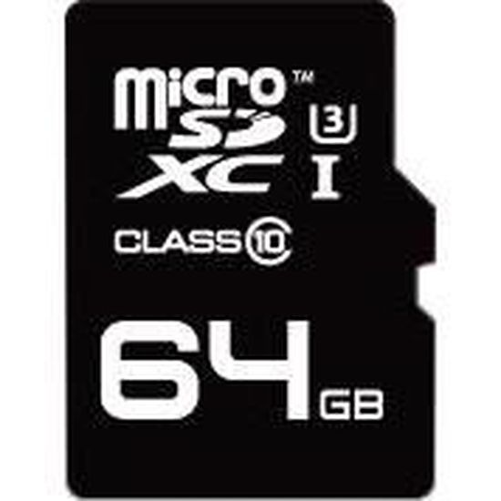 QUMOX Carte Mémoire SDXC 64 Go UHS-I Classe 10 – Jusqu’à 80