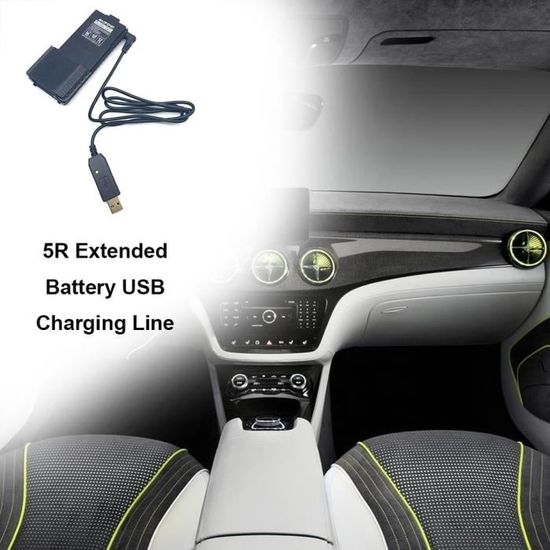 Câble Chargeur USB Avec Voyant Pour Batterie BaoFeng UV-5R - Compatible BF-UVB3 Et Autres - Pour Talkie-walkie Radio