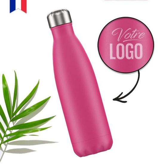 Gourde Sans BPA Gourde Isotherme Acier Inoxydable 750ml - Double Paroi - Anti-fuite - Sans BPA - Garde Froid 24h/chaud 12h Bouteille Inox 750ml