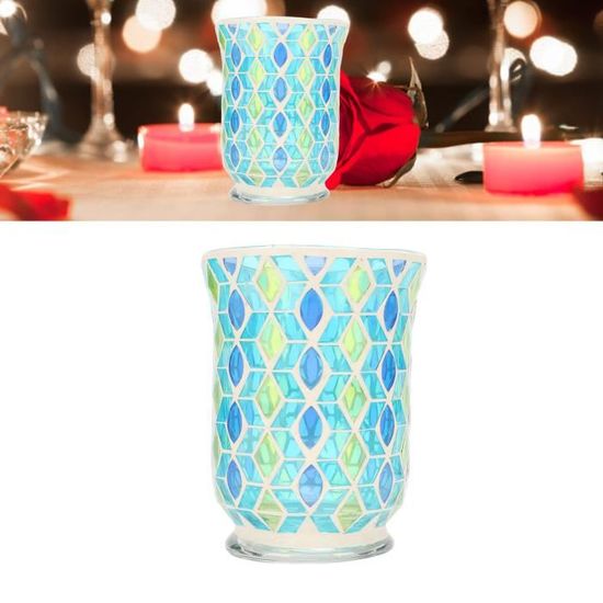 Lot De 6 Bougeoirs En Verre Rond Transparent, Photophores, Assiettes à