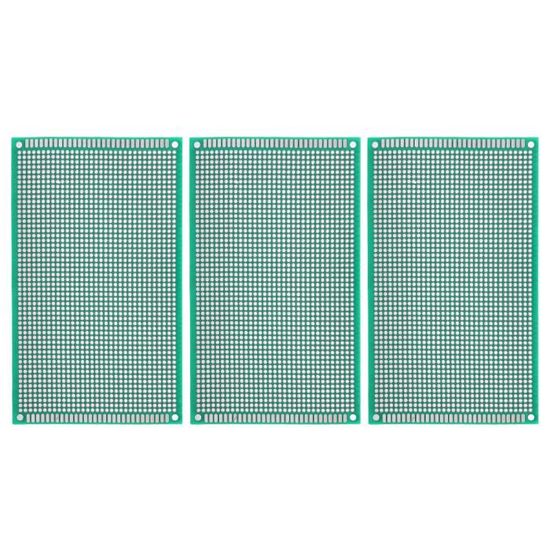 10 Plaques PCB Prototype Double Face étamées - 8 X 12 Cm, Trous 2.54 Mm - Pour Projets électroniques DIY, Soudure