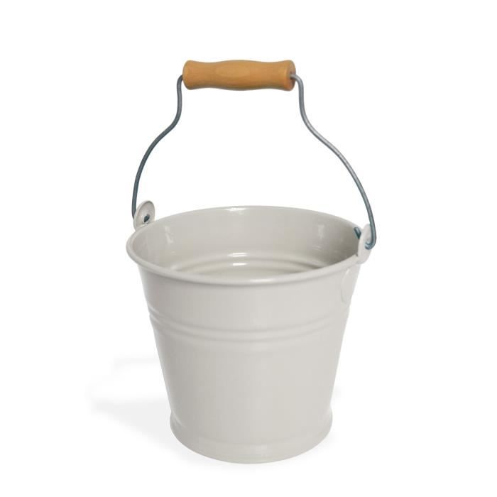 MUNDUS Seau Ethan 1,5 L - 17 x 16,3 x H 15,8 cm - Crème
