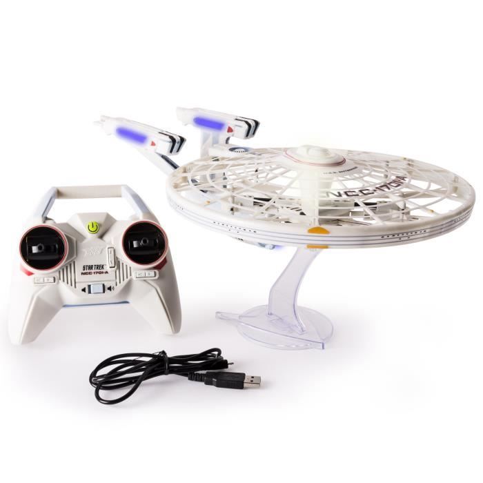 Air Hogs Star Trek U.s.s Enterprise Ncc-1701-a, Remote Control Drone With Lights And Sounds, 2.4 Ghz, 4 Chan 2SM5O3