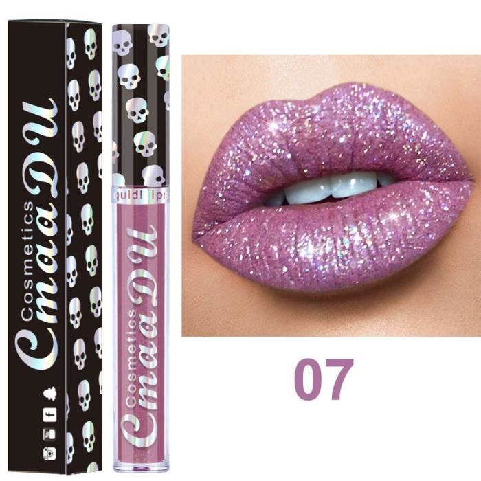 Sexy 8 couleurs Nude Metallic Matte Velvet Glossy Lip-gloss Lipstick Lip Cream5