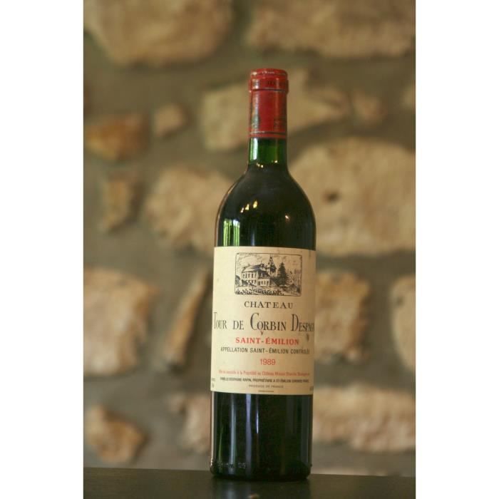 Vin rouge, Château Tour Grand Corbin d'Espagne 1989 Rouge
