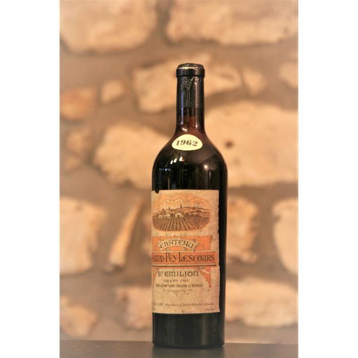 Vin rouge, St Emilion grand Cru, Château Grand Pey Lescours 1962 Rouge