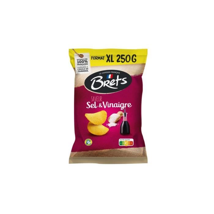 Chips sel et vinaigre Brets - 250g