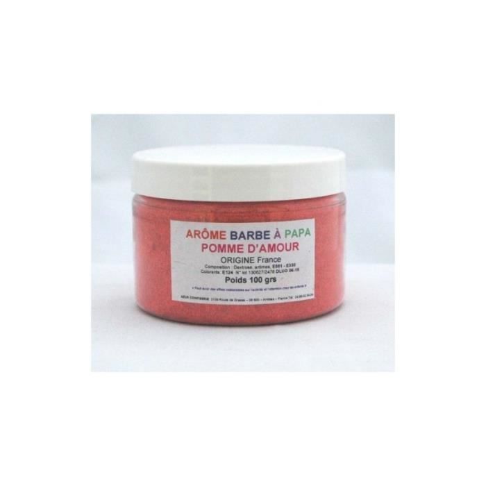 Arôme barbe à papa Pomme d'amour Pot 100 Grs