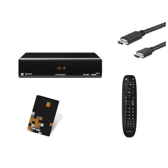 THOMSON THS 804 Décodeur TNT HD satellite TNTSAT+HDMI+ carte tntsat HD ME