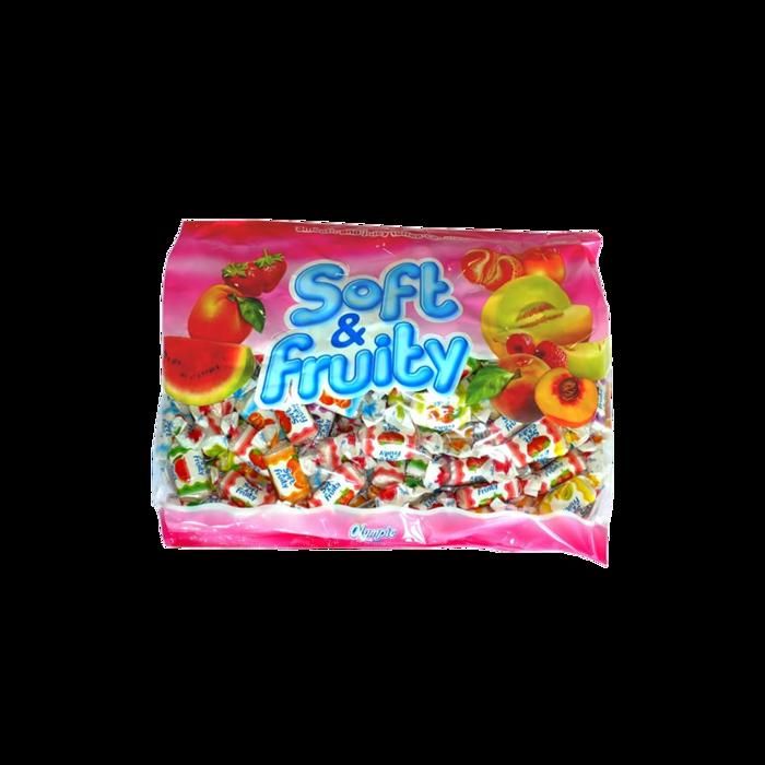 Sachet de 700 grammes de bonbons tendres assortis.