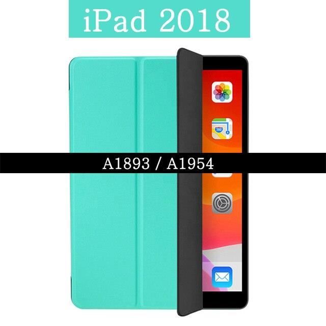 Ultra mince magnétique étui pour iPad 9.7 2017 2018 nouveau A1822-A1893 Smart PU cuir Funda couverture Auto sommeil-réve*BU14151