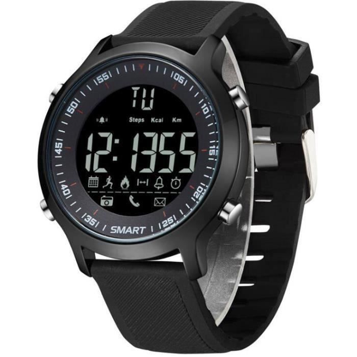 Montre hommes outdoor sports Réveil Bluetooth imperméable Lumineux Intelligente montres