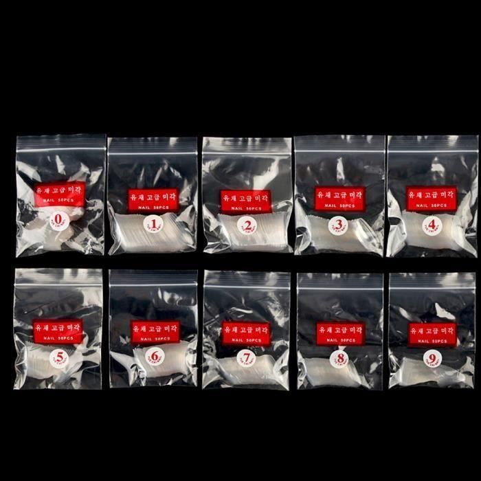 500pcs artificiel faux faux rond plein acrylique UV gel ongles manucure art conseils-WSB70807636_4103