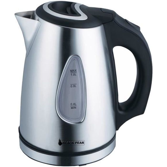 Bouilloire en inox Black pear - 1100W Capacité 1L avec système anti-surchauffe - BSF 1018