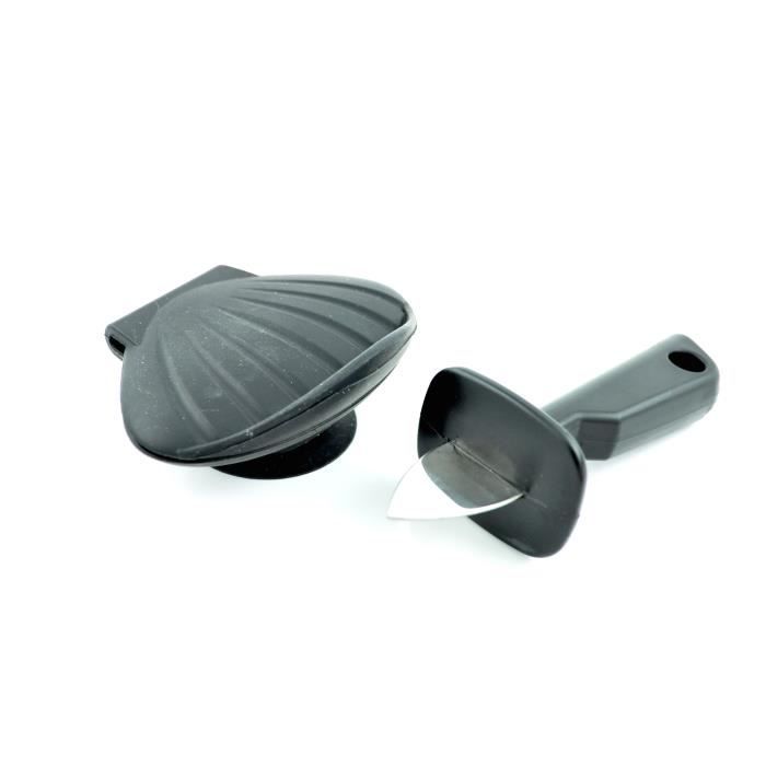 SHELLY - OUVRE COQUILLAGE COUTEAU AVEC GARDE NOIR