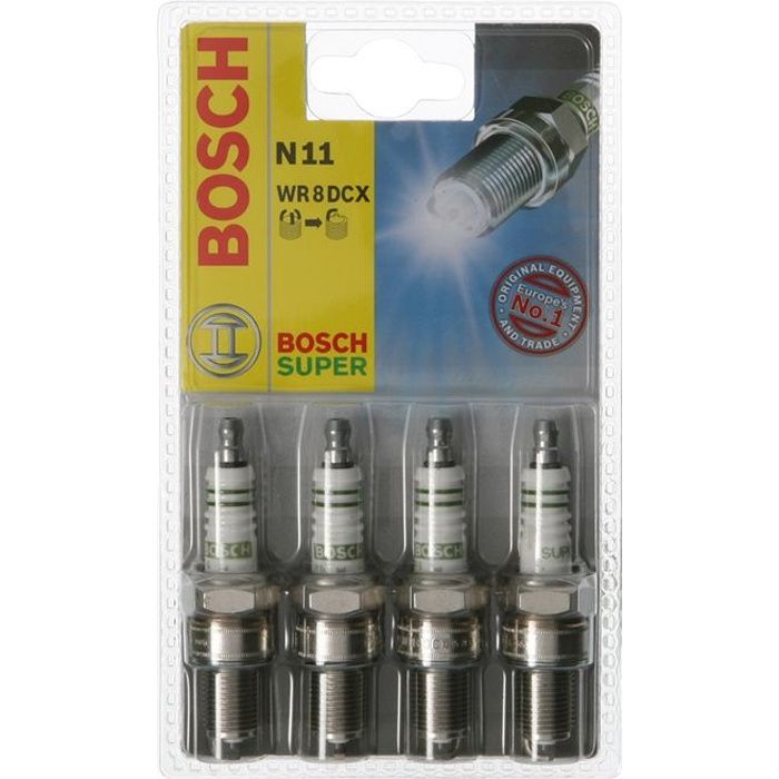Bougie d'allumage Bosch N°11 WR8DCX x4