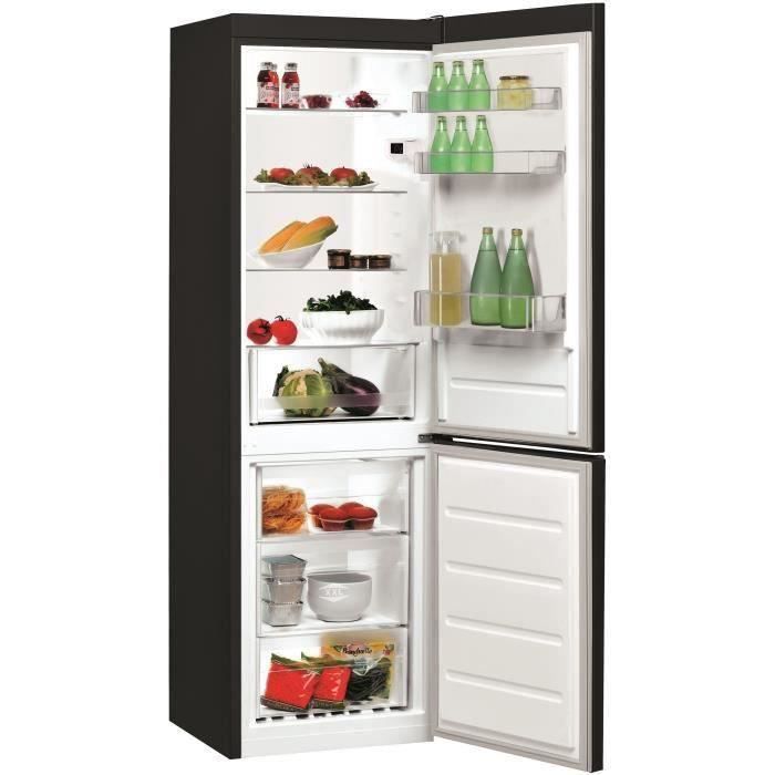 SHOT CASE - INDESIT LRI8S1K - Réfrigérateur congélateur bas 339L (228+111) - Froid statique - L 64 x H 194,5 - Noir