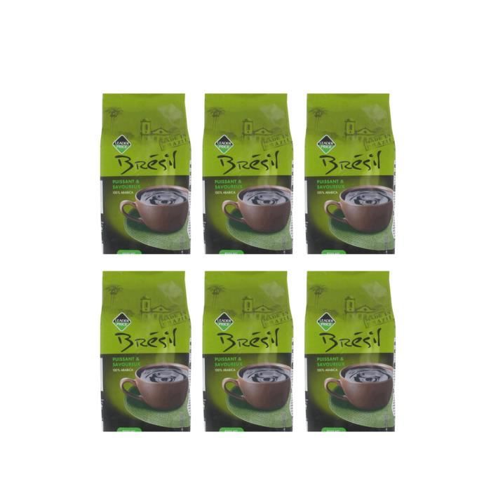 [Lot de 6] Café moulu pur Brésil - 250g