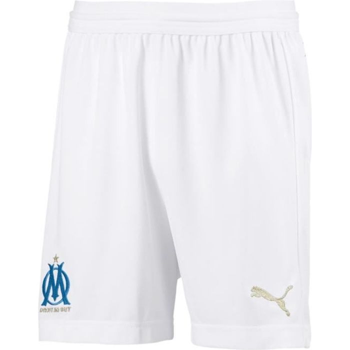 Short Puma Short Om Domicile 2018-19 Blanc Enfant