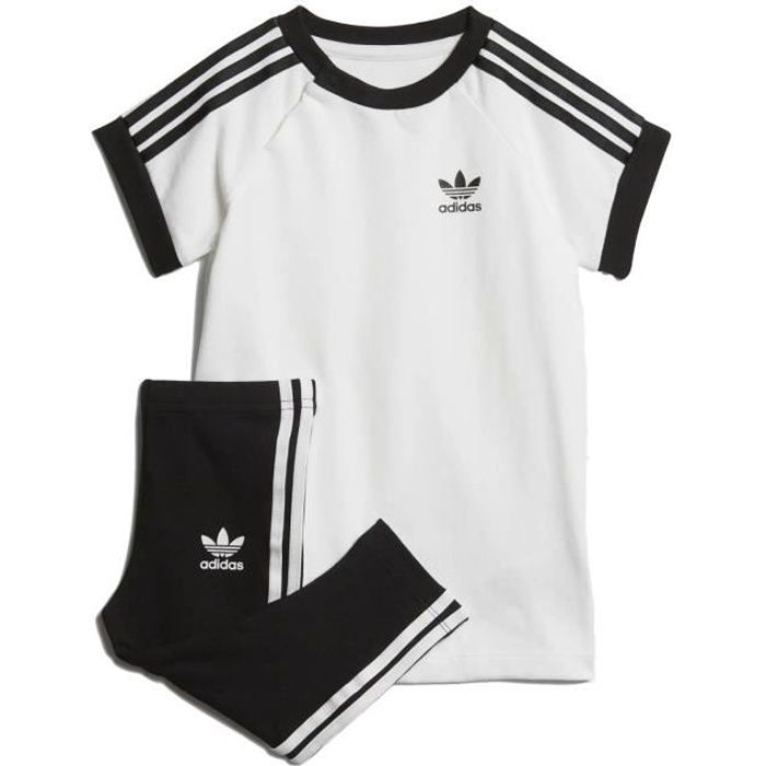 adidas Originals 3-Stripes Dress Set Ensemble de survêtement Mixte enfant Blanc 3/6 mois