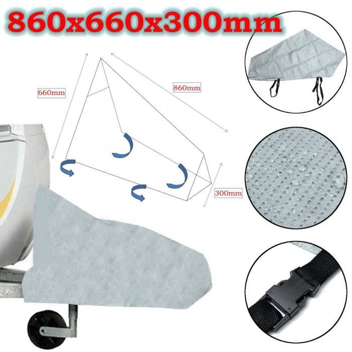 NEUFU 86x30x66cm Couvercle d'Attelage de Remorquage Caravan Tailer Attelage Housse Protection