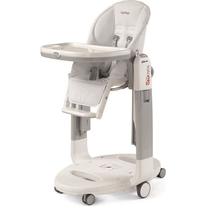 PEG PEREGO Chaise haute multi-positions Tatamia Follow Me Latte - Blanc
