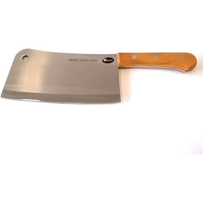 Hachoir feuille lame droite 22 cm en acier inoxydable.