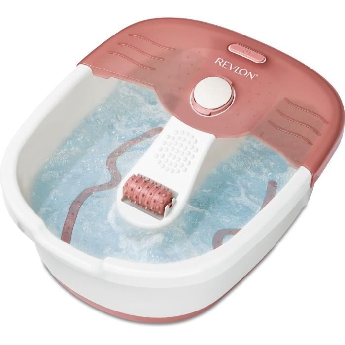 REVLON RVFB7021PE2 Thalasso Prediprep - Bain à bulles revigorant - maintien de la température - pierre ponce et rouleau de massage