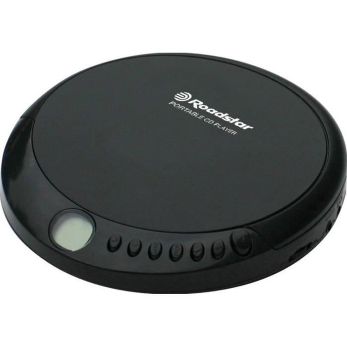 Roadstar PCD-4 356cd , lecteur de CD portable, noir CD, CD-R, CD-RW