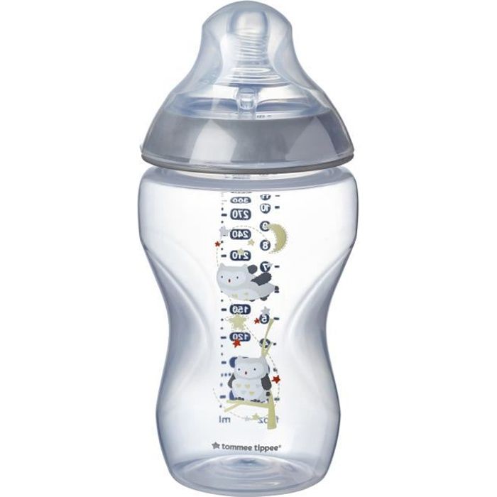 TOMMEE TIPPEE Biberons Closer to Nature 340ml x2 Ollie la Chouette