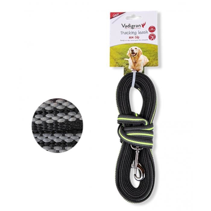 Laisse d'entraînement en nylon. 5 mètres x 17 mm. vert. pour chien.-Vadigran 3,000000 Vert