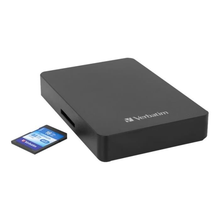 Verbatim Store 'n' Go Disque dur 1 To externe (portable) USB 3.0 5400 tours-min avec Verbatim Premium 16 GB SDHC Card