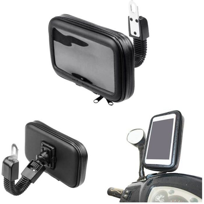 Vococal® support de moto guidon monter imperméable à l’eau fermeture éclair sac de téléphone portable pour HTC iPhone6 GPS
