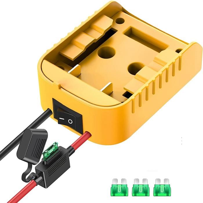 Adaptateur Batterie Dewalt Vers Parkside X20V - Compatible DCB200-205, Plastique, 18V/20V, Conversion Outils