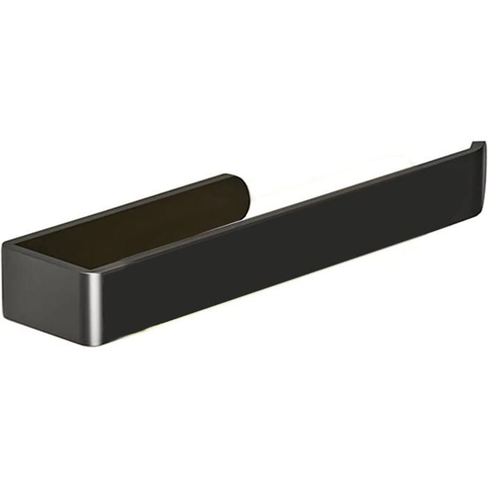 Porte-serviette - LARGEIGHT - Largeight - Auto-adhésif - Sans perçage - Aluminium noir