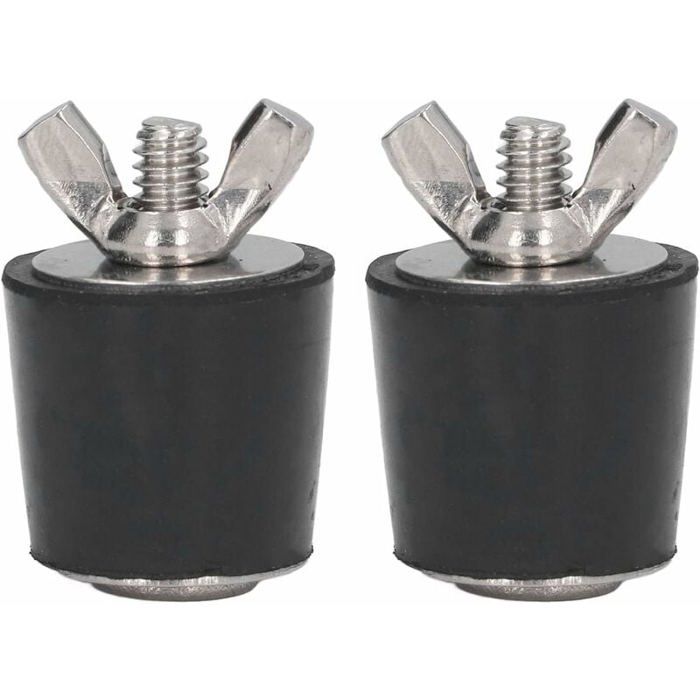 BOUCHON EN CAOUTCHOUC 2 TROU N°9 - D.37 ~45 Mm - Les Laboratoires Khiat