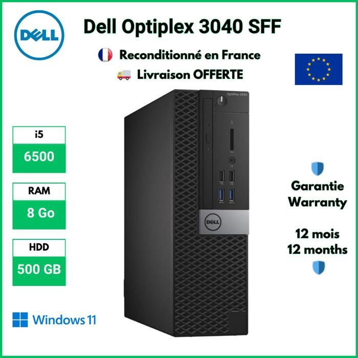 Acheter Dell Optiplex 3040 SFF i5-6500 8 Go RAM 500 GB HDD Windows 11 Pro Reconditionné - 199,00 € Dell Optiplex 3040 SFF i5-6500 8 Go RAM 500 GB HDD Windows 11 Pro Reconditionné - Dell reconditionné disponible sur Cdiscount Seconde Vie